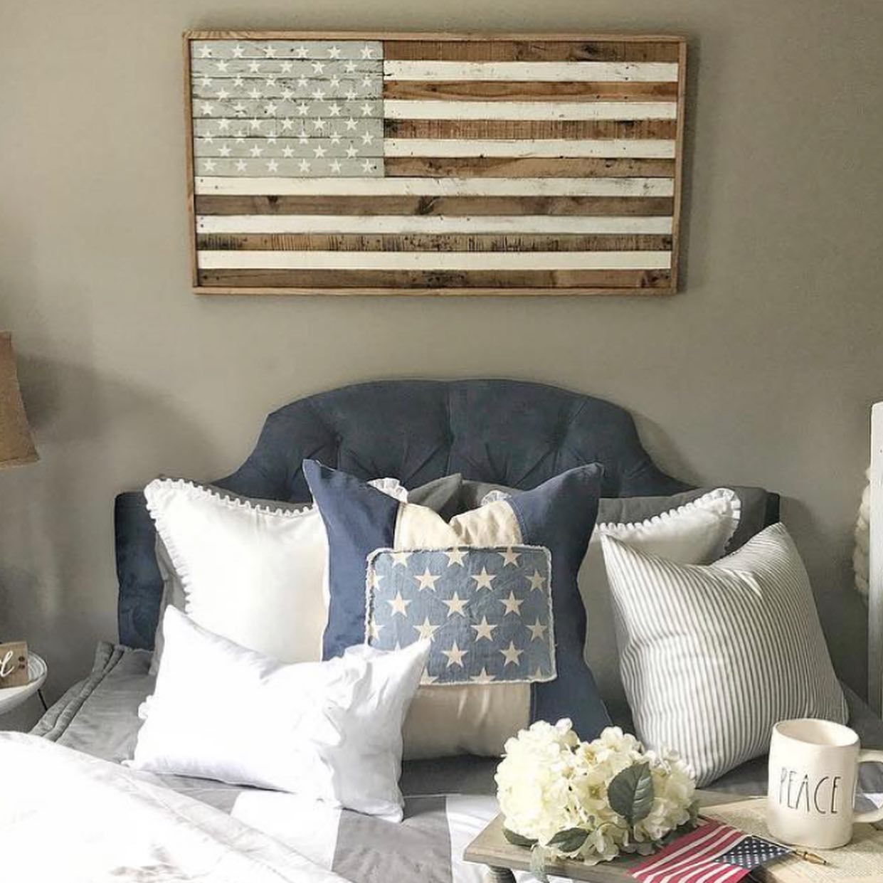 Reusable Pallet Flag Patriotic Stars