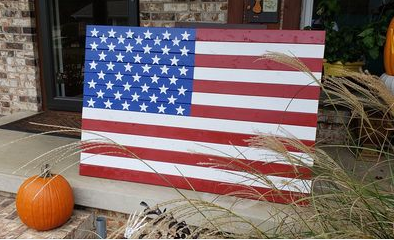 Reusable Pallet Flag Patriotic Stars